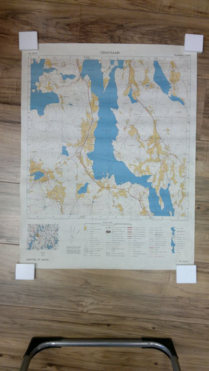E Pursiainen (kartoitus) : Oravisaari peruskartta 1:20000 n:o 3212 07