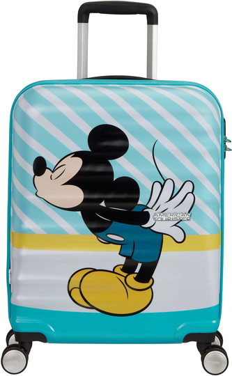 American Tourister Disney Spinner Matkalaukku 36L, Mickey Blue Kiss