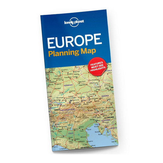 Lonely Planet Eurooppa tiekartasto, suunnittelukartta