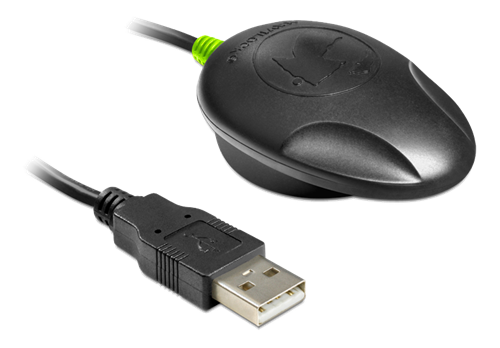 Navilock NL-602U GPS-vastaanotin, USB 2.0, U-blox 6, IPX6, 1,5m, Musta