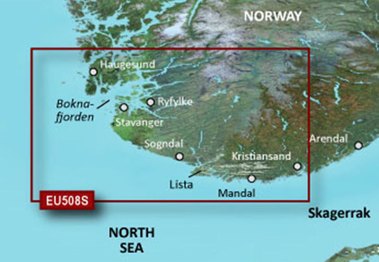 Garmin Oslo-Mandal-Smogen - BlueChart g3 Vision mSD / SD, Kartat & Ohjelmistot