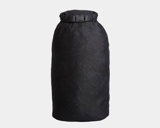 Rolltop Stuffsack, mesh, 20L Musta