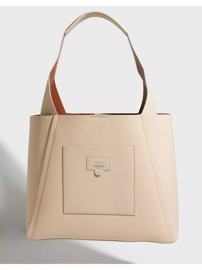 ATP ATELIER Sensano Nappa Tote Bag Limestone