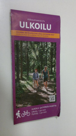Pääkaupunkiseutu ulkoilu : Ulkoilu- ja pyöräilykartta = Helsinki metropolitan area outdoor map = Huvudstads regionens friluftskarta