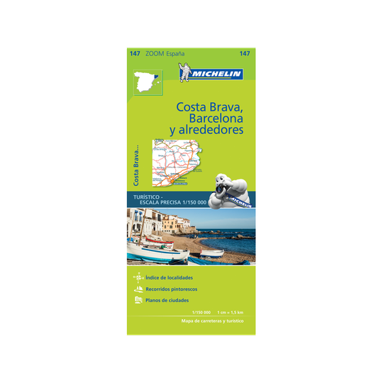 Michelin Costa Brava ja Barcelona tiekartta