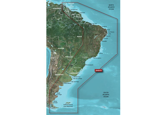 Garmin South America East Coast microSD™/SD™-kortti:HXSA001R, Kartat & Ohjelmistot