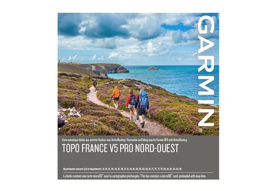Garmin TOPO Ranska v5 PRO Luoteis Garmin microSD™/SD™ card, Kartat & Ohjelmistot