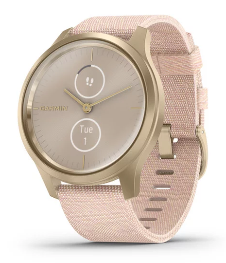 GARMIN VIVOMOVE STYLE, 42MM, CHAMPAGNE-DUST ROSE