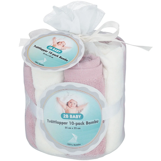 2B Baby Pesulaput Bambu 10-pack, Violetti