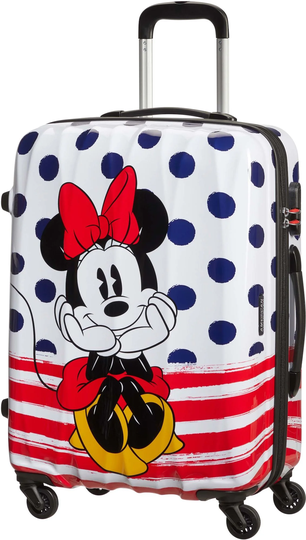 American Tourister Disney Alfatwist Spinner Matkalaukku 36 L, Minnie Blue Dots