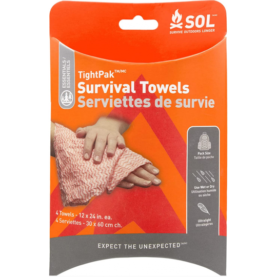 SOL Survival minipyyhkeet 4kpl