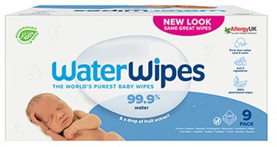 Water Wipes Biohajoavat Kosteuspyyhkeet 9x60-kpl