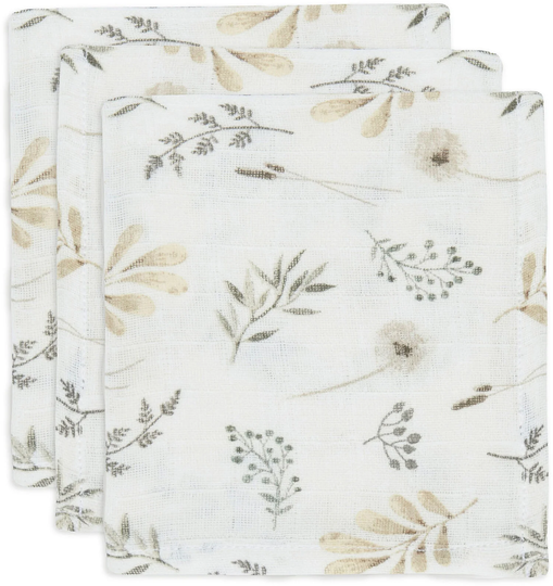 Jollein Pesulappu 3-pack, Flowers
