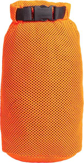 Rolltop Stuffsack, mesh, 5L Oranssi
