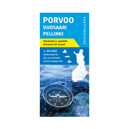 Karttakeskus Porvoo Vuosaari Pellinki, veneilykartta 1:60 000