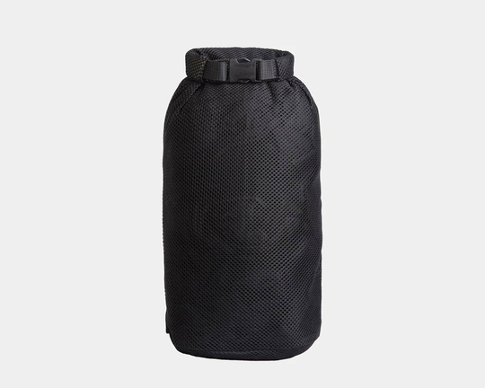 Rolltop Stuffsack, mesh, 10L Musta