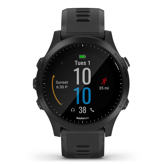 Garmin Forerunner® 945 musta, Kellot