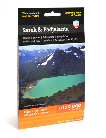 Sarek & Padjelanta Fjällkarta Tyvek