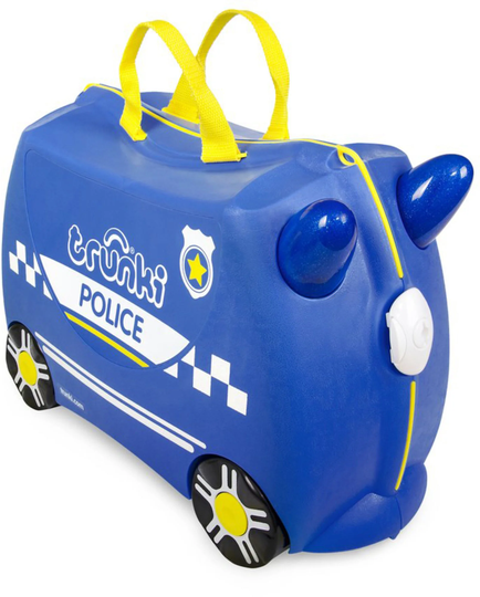 Trunki Percy The Police Car Matkalaukku 18L, Blue