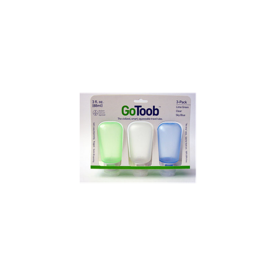 Humangear GoToob 100 ml tuubi nesteille, 3kpl, useita värejä
