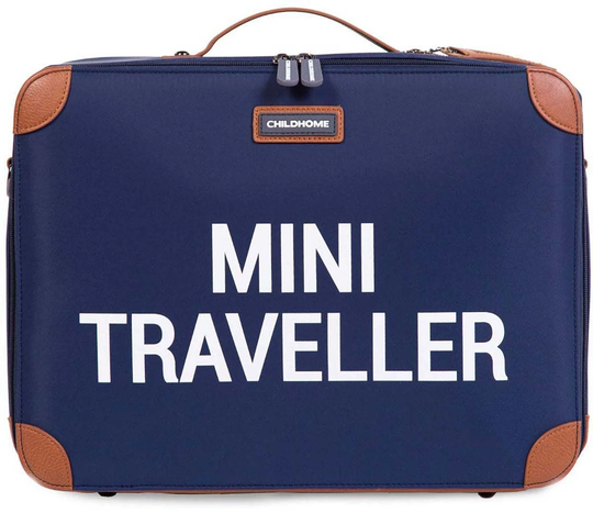 Childhome Mini Traveler Matkalaukku, Navy/White