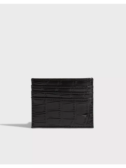 Pieces Pcbilla Croco Cardholder Black