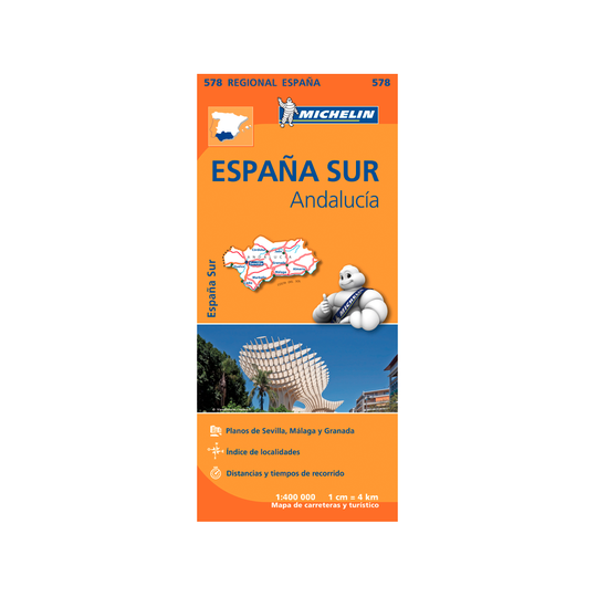 Michelin Espanja Andalusia tiekartta