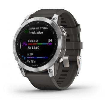 GARMIN FENIX 7, SILVER W/GRPHTE BND