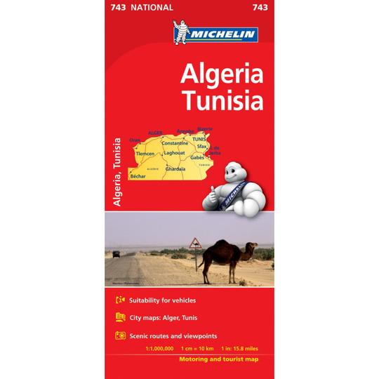 Michelin Algeria ja Tunisia kartta