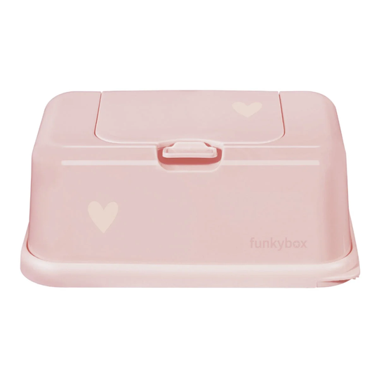 Funkybox Säilytysrasia Kosteuspyyhkeille Heart, Vaaleanpunainen