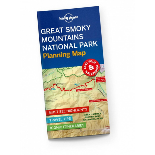Lonely Planet Great Smoky Mountainsin kansallispuisto suunnittelukartta