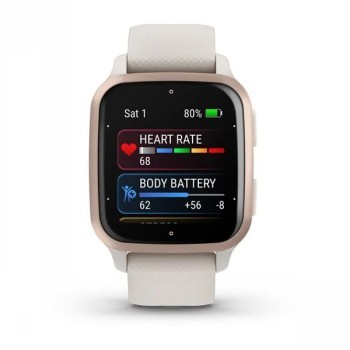 GARMIN VENU SQ 2 MUSIC, IVORY / PEACH GOLD