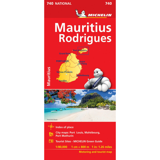 Michelin Mauritius, Rodrigues tiekartta