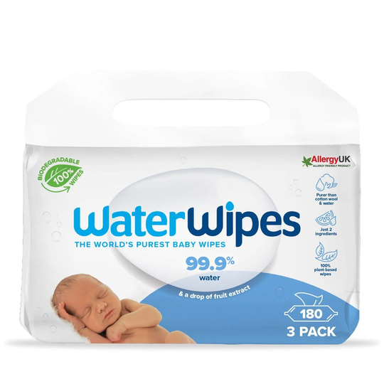 Water Wipes Biohajoavat Kosteuspyyhkeet 3 x 60 Kpl