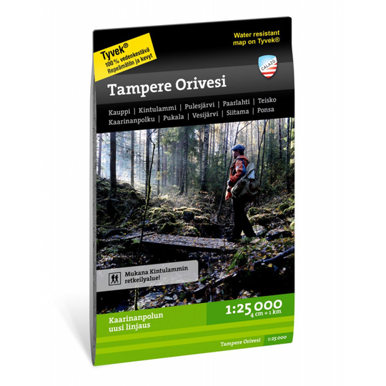 Calazo Tampere Orivesi 1:25.000 retkikartta