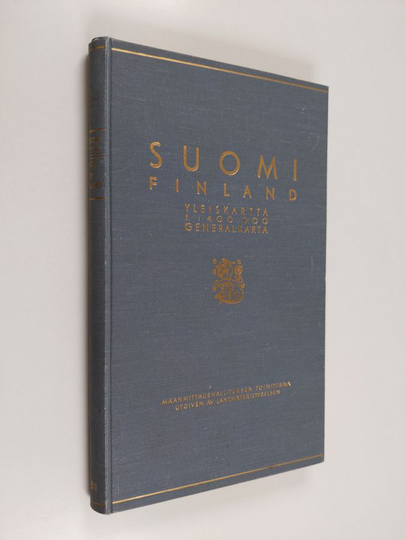 Suomi Finland yleiskartta 1:400 000