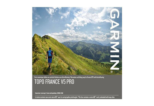 Garmin TOPO Ranska v5 PRO Koko maa Garmin microSD™-/SD™-kortti, Kartat & Ohjelmistot