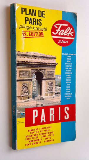 Falk plan : Plan de Paris : pliage brevete