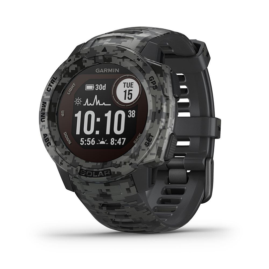 Garmin Instinct® Solar Camo Edition, Kellot