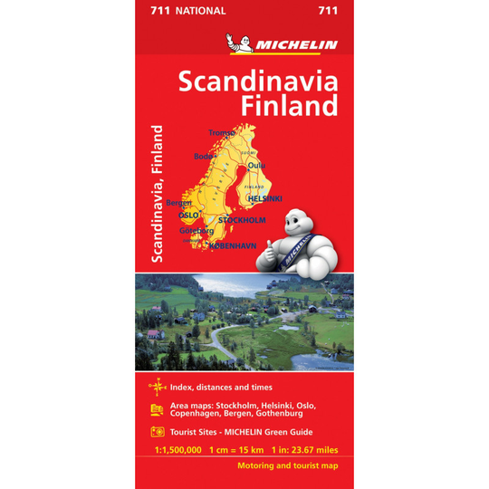 Michelin Skandinavia ja Suomi maantiekartta