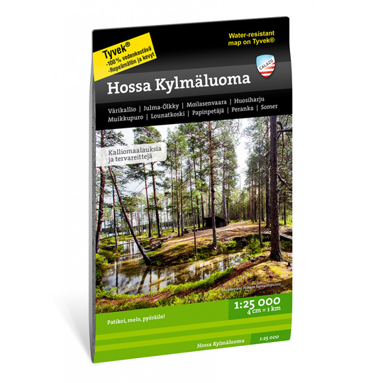 Calazo Hossa Kylmäluoma 1:25.000 retkeilykartta