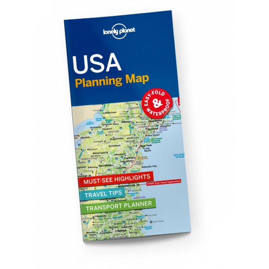 Lonely Planet USA Planning Map, USA suunnittelukartta