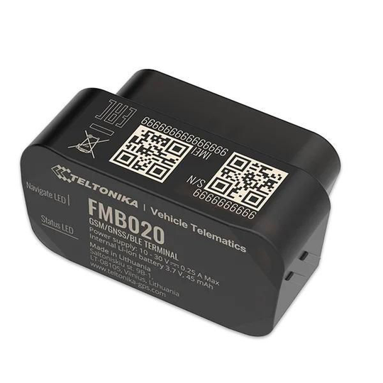TELTONIKA FMB020 GPS Tracker Car Black