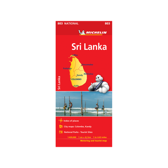 Michelin Sri Lanka tiekartta