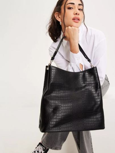 BECKSÖNDERGAARD - Shopper-laukut - Black - Solid Kayna Bag - Laukut