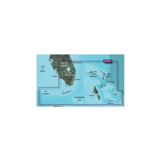 Garmin Florida and Bahamas Southeast VUS010R Garmin microSD™/SD™ card, Kartat & Ohjelmistot