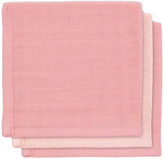 Jollein Pesulaput Bambu 3-pack, Pale Pink