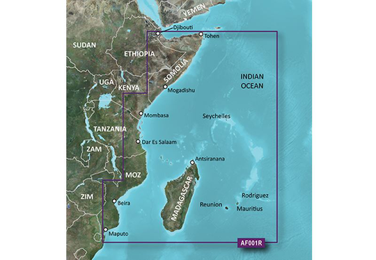 Garmin Itä-Afrikka microSD™/SD™-kortti: HXAF001R, Kartat & Ohjelmistot
