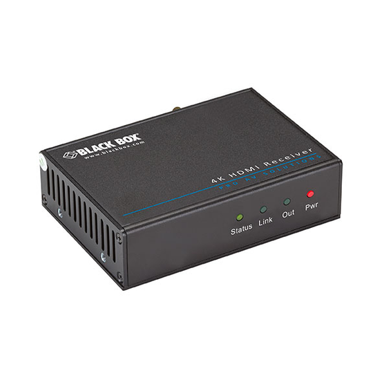 BLACK BOX VIDEO EXTENDER 4K HDMI IR RS-232 RECEIVER