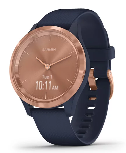 GARMIN VIVOMOVE 3S, SPORT, 39MM, BLUE-GOLD